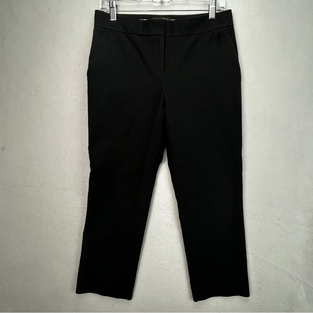 Ann Taylor Kate Fit Black Pants Size 2 Career Slightly Stretchy (677)